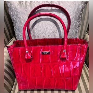 Kate‎ Spade Glossy Red Tote Bag